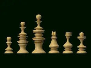 English Rowbotham Chess Set