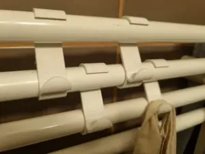 Radiator towel hook