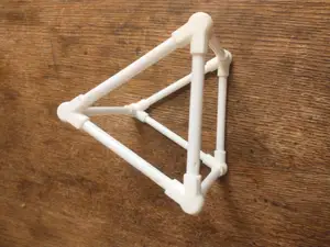 Straw Triangular Prism Connector