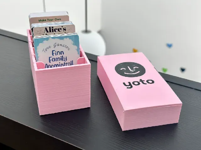 Yoto Card Storage Box - Multiple Versions (Square Edges)