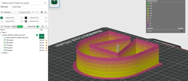 Bambu Filament Speed Test