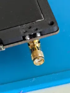 WHY2025 badge spacer with more space for LoRa antenna connector