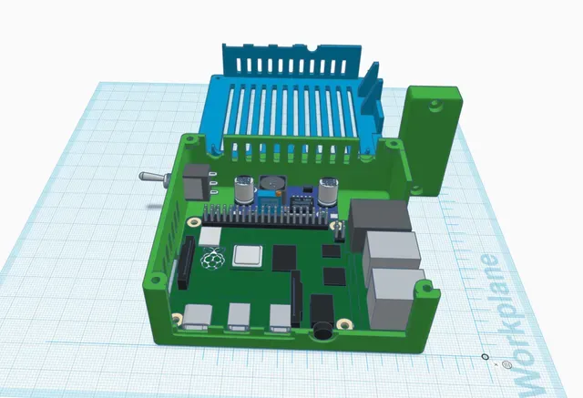 Prusa I3 MK3S+ Cabinet to Raspberry PI, DC Converter, switch for led light bar — Фото 5 из 7