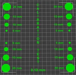 Calibration Retraction Adhesion First Layer test