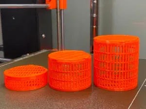 Cylindrical Desiccant Container 3 sizes with lid
