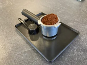 Coffee machine lever holder