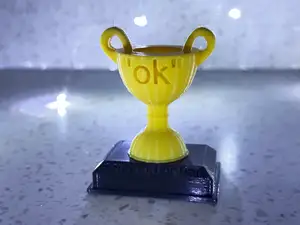 ok Trophy - Celebrate doing an ok job! - not good or bad