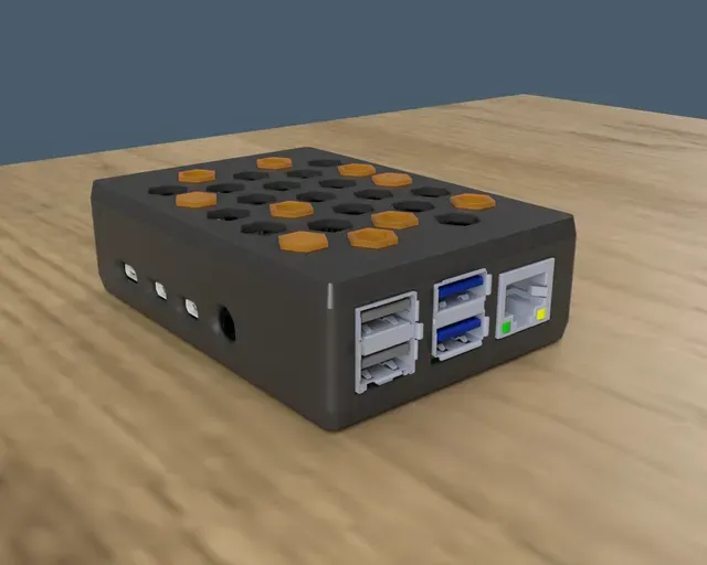 Raspberry Pi 4B/Octoprint Honeycomb case — Image 2 of 6