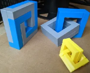 Quartet Puzzle (easy print no support)