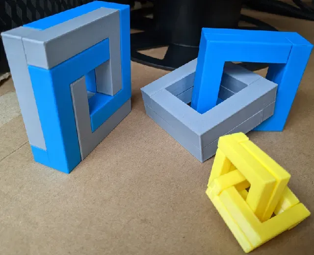 Quartet Puzzle (easy print no support)
