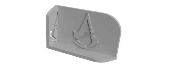Asassins Creed Bookend with logo / Asassins Creed Buchstütze mit Logo — Image 3 of 7