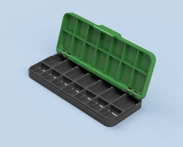 pill box for a week - 2 pills a day | incl. fusion-file
