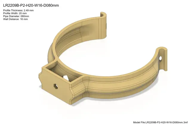 Snap-in Pipe Clamps (Rev. B) – 20-200mm – 0.8-5.5in — Фото 2 из 5