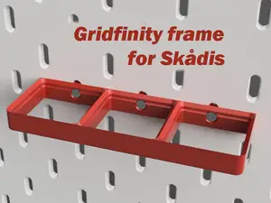 Gridfinity frames for the Skadis board