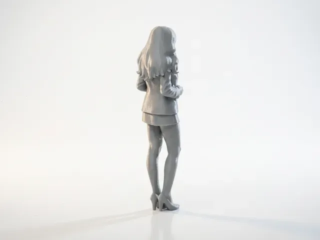 Office Worker Female Figurine 3D Printable — Фото 4 из 5