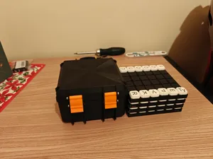 Parametric box for 3D word-building game