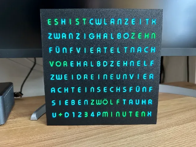 WordClock 16x8 LED matrix (2023-V3) — Фото 6 из 38