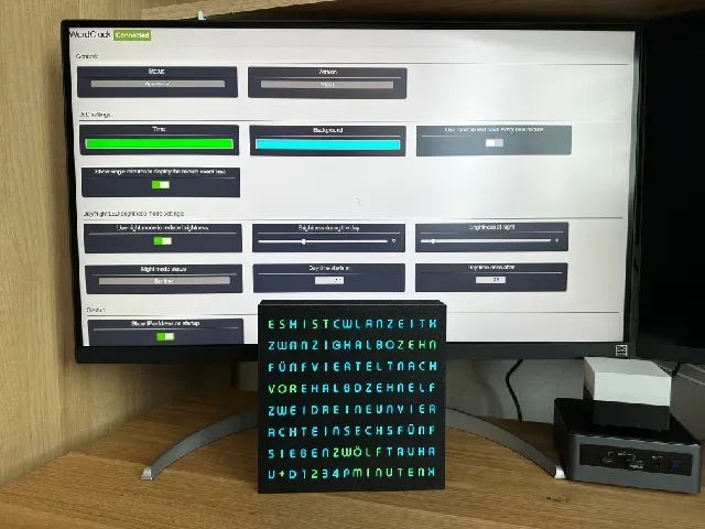 WordClock 16x8 LED matrix (2023-V3) — Фото 2 из 38