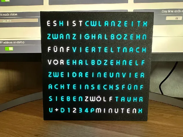 WordClock 16x8 LED matrix (2023-V3) — Фото 4 из 38
