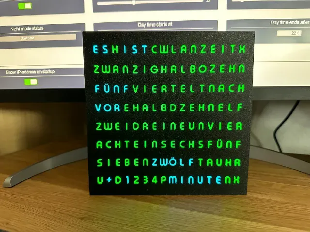 WordClock 16x8 LED matrix (2023-V3) — Фото 5 из 38