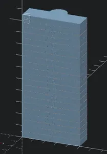 Klipper Pressure Advance testing tower (OpenSCAD)