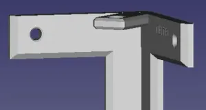 3DoF Corner Wall Mount for Raspi Camera Modules.