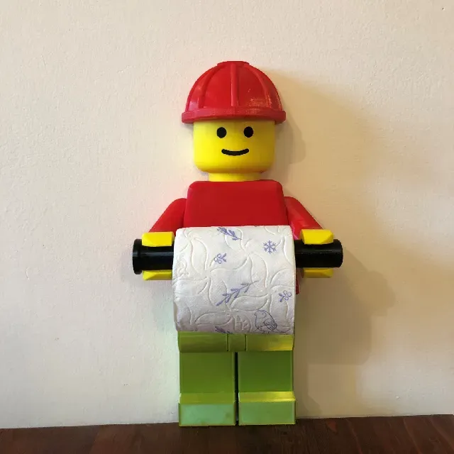 Headgear Helmet Construction for vvk187 Lego Man Toilet Paper Holder