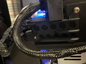 Ender 3 V2 Bed Cable Drag Chain Mount (Under PSU)