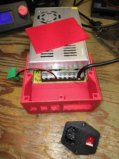 S-360-12 PSU cover with voltmeter, switch and XT60 plugs — Image 9 of 20