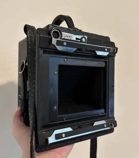 Graflex 3 1/4 x 4 1/4 to 4x5 graflok adapter plate