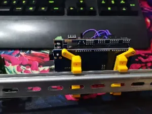 DIN Rail Mounting Bracket for RAMPS / Arduino Mega