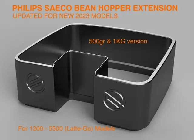 Bean reservoir (hopper) extension Philips Saeco 1200-5500 (latte go) series