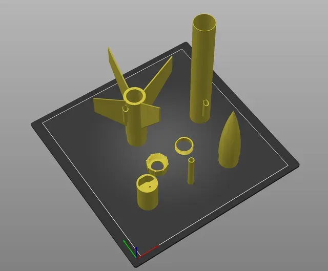 Beta 3D Mk 4 Model Rocket