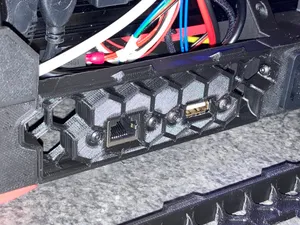 VORON V0.2 Rear Skirt with USB and LAN Port