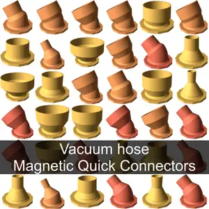 75mm magnetic vacuum hose quick connector