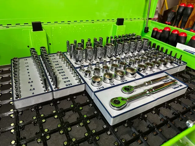 Gridfinity Organizers for Tekton Socket Sets