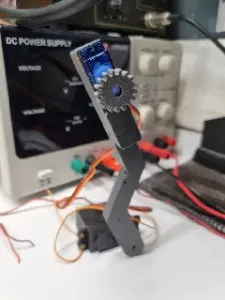 Arm actuated by MG3550 for ESP32 cam