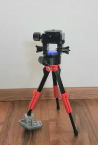 Tripod (telescopic) with Universal Mount (1/4" screw or Gopro-mount) for digital cameras / camcorder / light DSLR