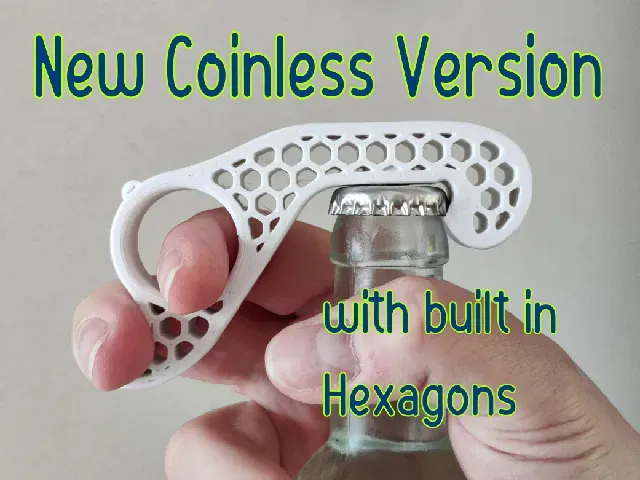 Hexagonal One-Handed Bottle Opener (Updated!)