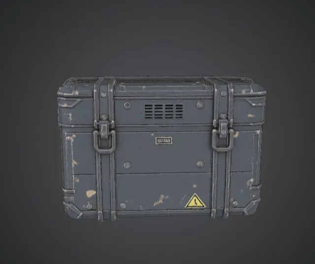 Sci-Fi Storage Crate – Futuristic Industrial Container