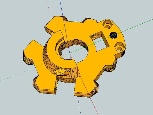 Kossel Mini E3D V6 Effector with BlTouch Mount — Фото 4 из 17