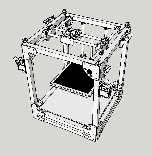 ROB-O Junior FFF 3D Printer using 80/20s 10/10 (1"x1") extrusion — Фото 10 из 28