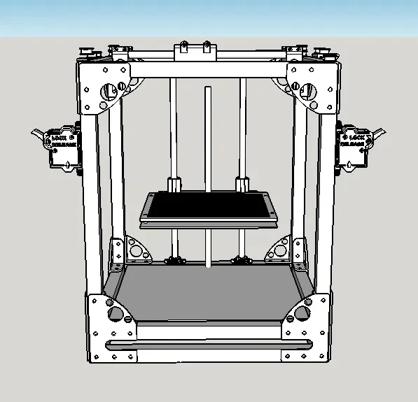 ROB-O Junior FFF 3D Printer using 80/20s 10/10 (1"x1") extrusion — Фото 12 из 28