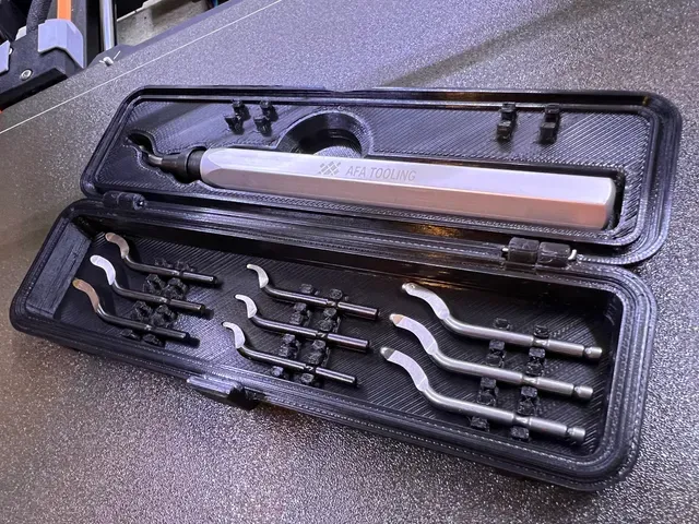 Deburring Tool Case 150mm (AFA Tooling) - Improved hinge and clasp
