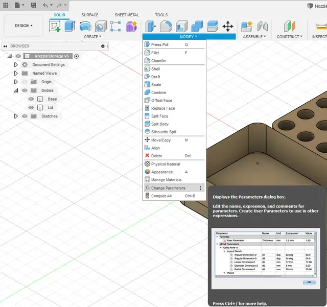 Parametric Nozzle Storage Box (V6 & MK8) — Фото 4 из 4