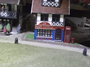 SCALEPRINT POST OFFICE SHOP FRONT AND POST BOX 00/HO SCALE