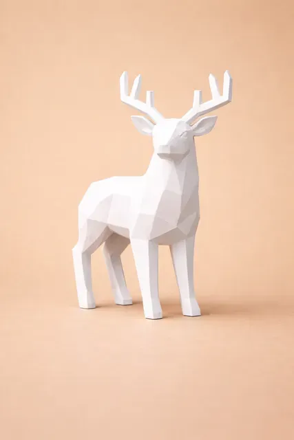 Abstract Minimal Animals – Forest Set (Low Poly, 4 Models) — Image 5 of 6