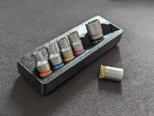 Gridfinity for Wera Sockets 5.5, 6, 7, 8, 10, 12, 13mm