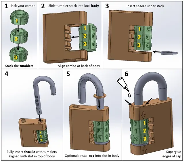Combination Padlock — Image 4 of 5