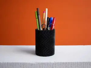 Zigzag Pencil Cup, Vase Mode